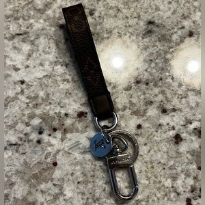 LOUIS VUITTON Slim Dragonne Bag Charm and Key Holder (Monogram)